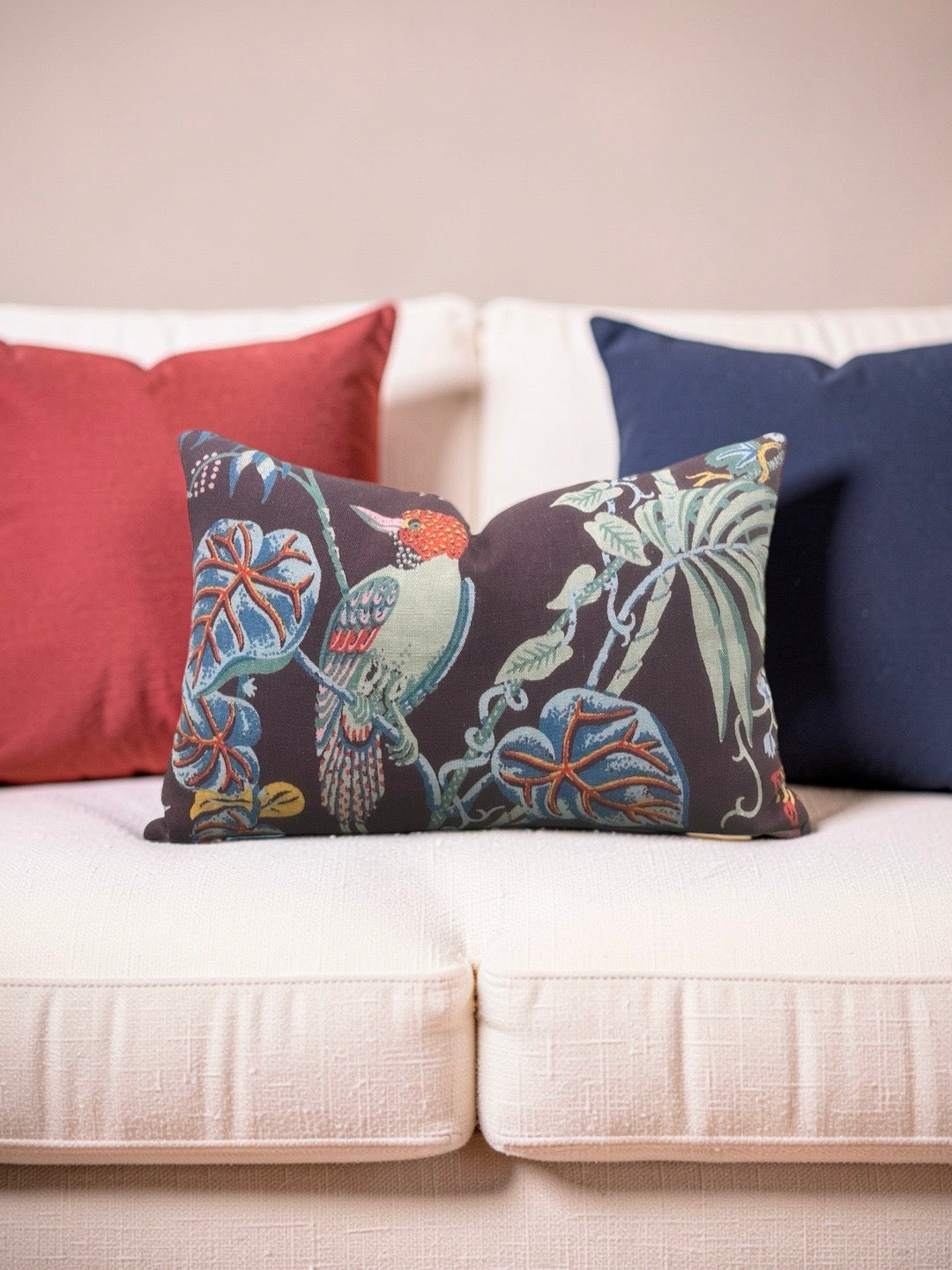 Utopia Goods Lumbar Pillow Paradise Cocoa 12x18" Knife Edge Cover