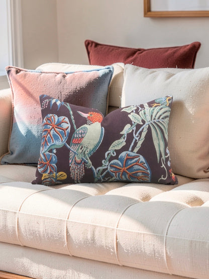 Utopia Goods Lumbar Pillow Paradise Cocoa 12x18" Knife Edge Cover
