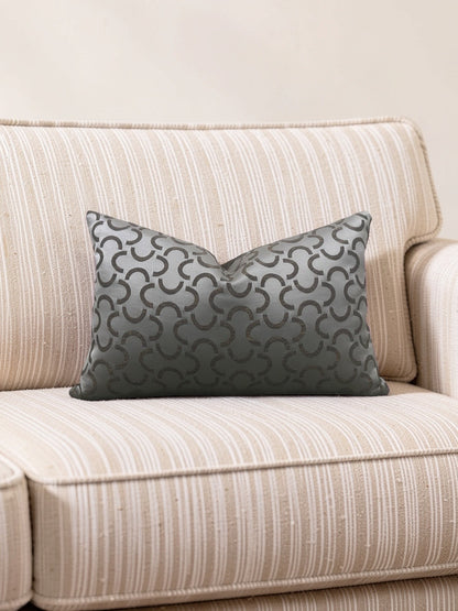 Dedar Fabric Lumbar Pillow Mezzaluna 12x18" Knife Edge Cover