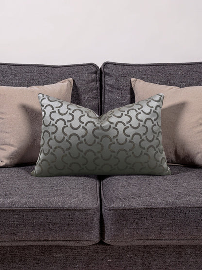 Dedar Fabric Lumbar Pillow Mezzaluna 12x18" Knife Edge Cover