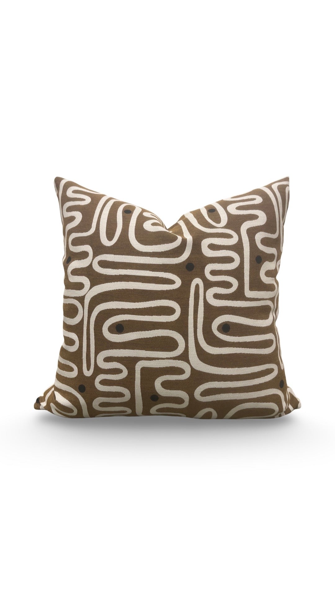 Decorative Pillow Nema Teak 22x22" Knife Edge Cover