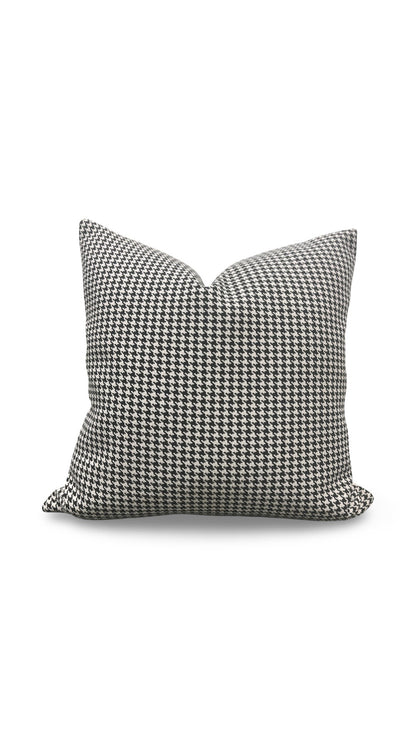 Dedar Houndstooth Fabric Decorative Pillow Domino 22x22" Knife Edge Cover