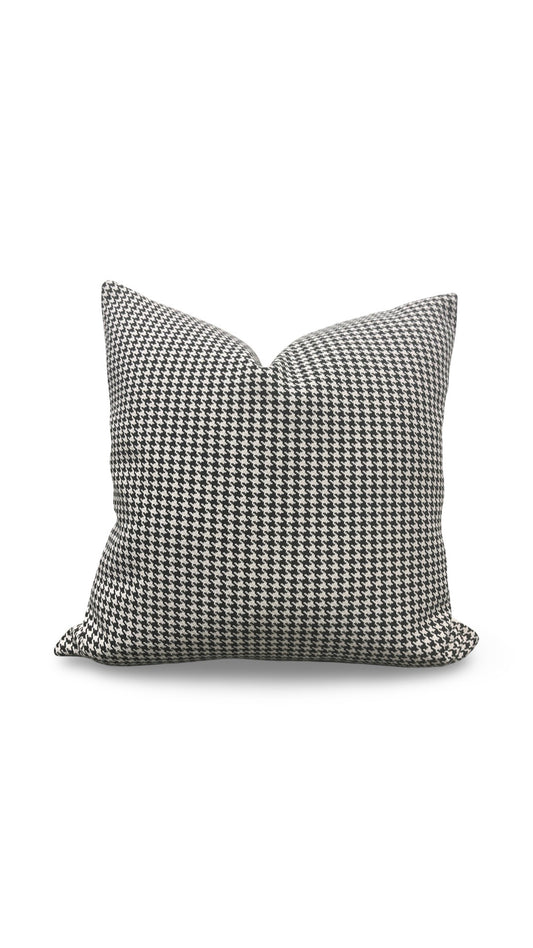 Dedar Houndstooth Fabric Decorative Pillow Domino 22x22" Knife Edge Cover