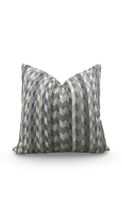 Romo Fabric Decorative Pillow Etto Tamarind 22x22" Knife Edge Cover