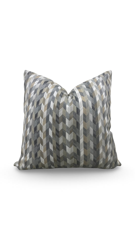 Romo Fabric Decorative Pillow Etto Tamarind 22x22" Knife Edge Cover