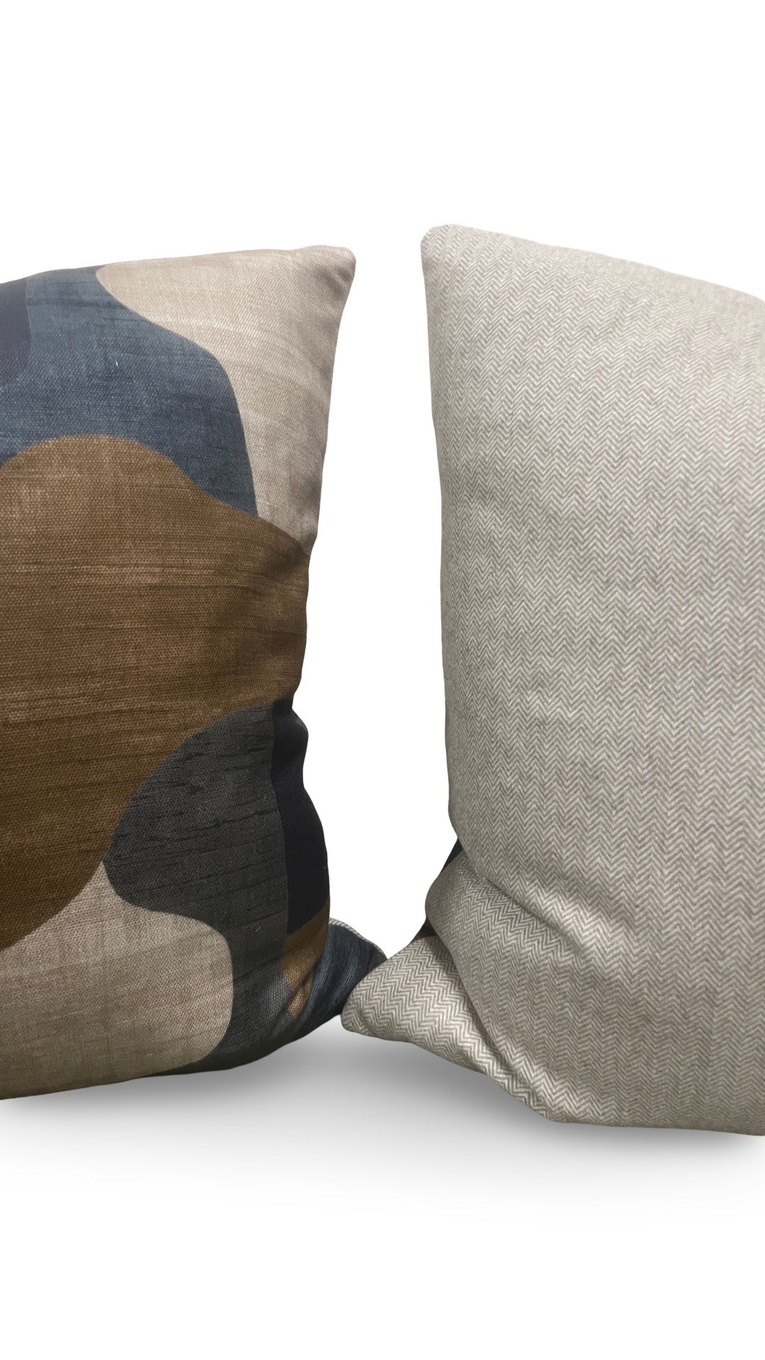 Casamance Fabric Decorative Pillow Belle Epoque Anthracite 22x22" Knife Edge Cover