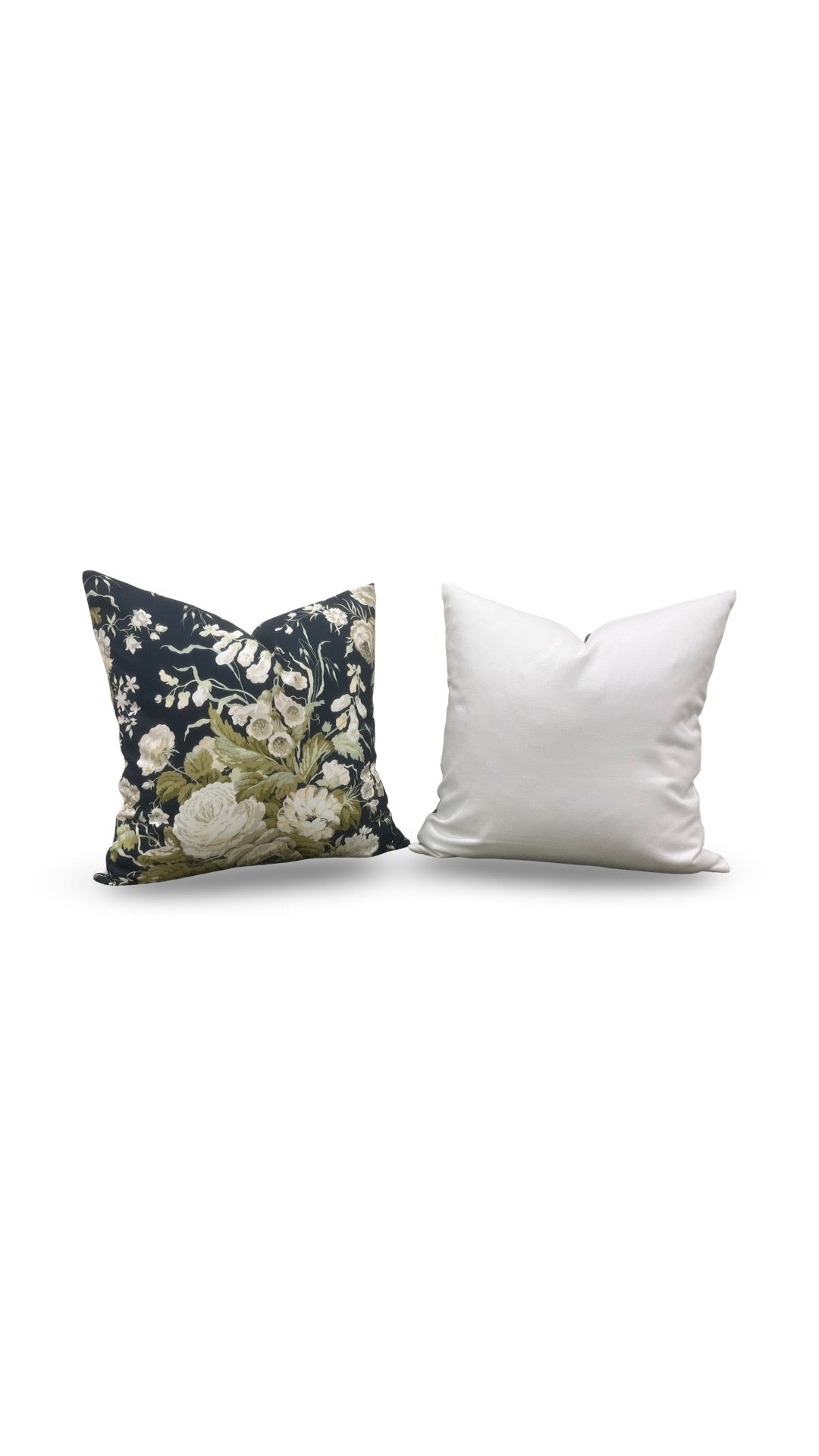 Stapleton Park Fabric Decorative Pillow Navy Olive 22x22" Knife Edge Cover