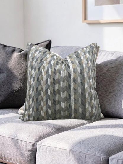 Romo Fabric Decorative Pillow Etto Tamarind 22x22" Knife Edge Cover
