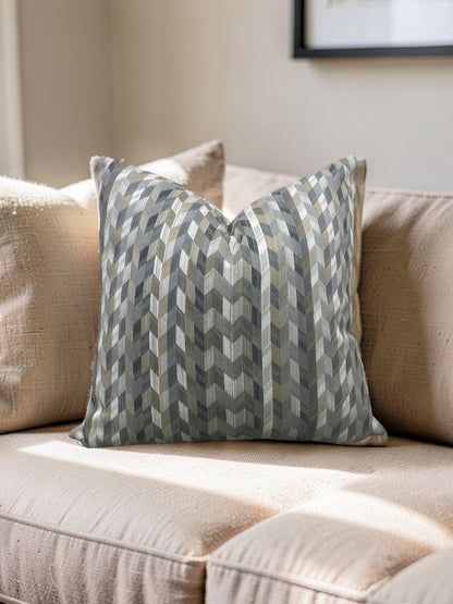Romo Fabric Decorative Pillow Etto Tamarind 22x22" Knife Edge Cover
