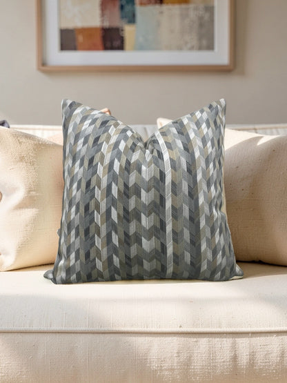 Romo Fabric Decorative Pillow Etto Tamarind 22x22" Knife Edge Cover