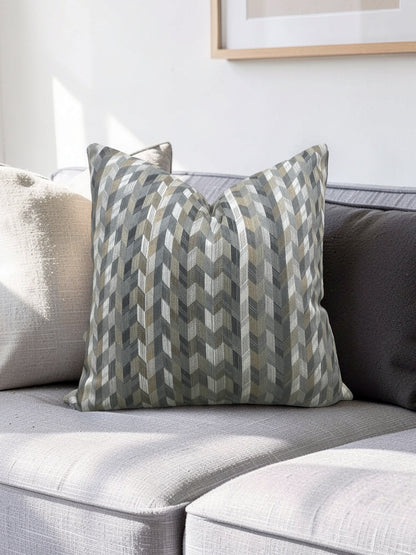 Romo Fabric Decorative Pillow Etto Tamarind 22x22" Knife Edge Cover