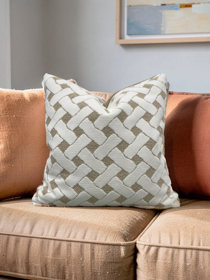 Romo Fabric Decorative Pillow Vacation Outdoor Coir 22x22" Knife Edge Cover