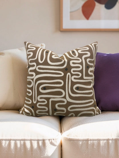 Decorative Pillow Nema Teak 22x22" Knife Edge Cover