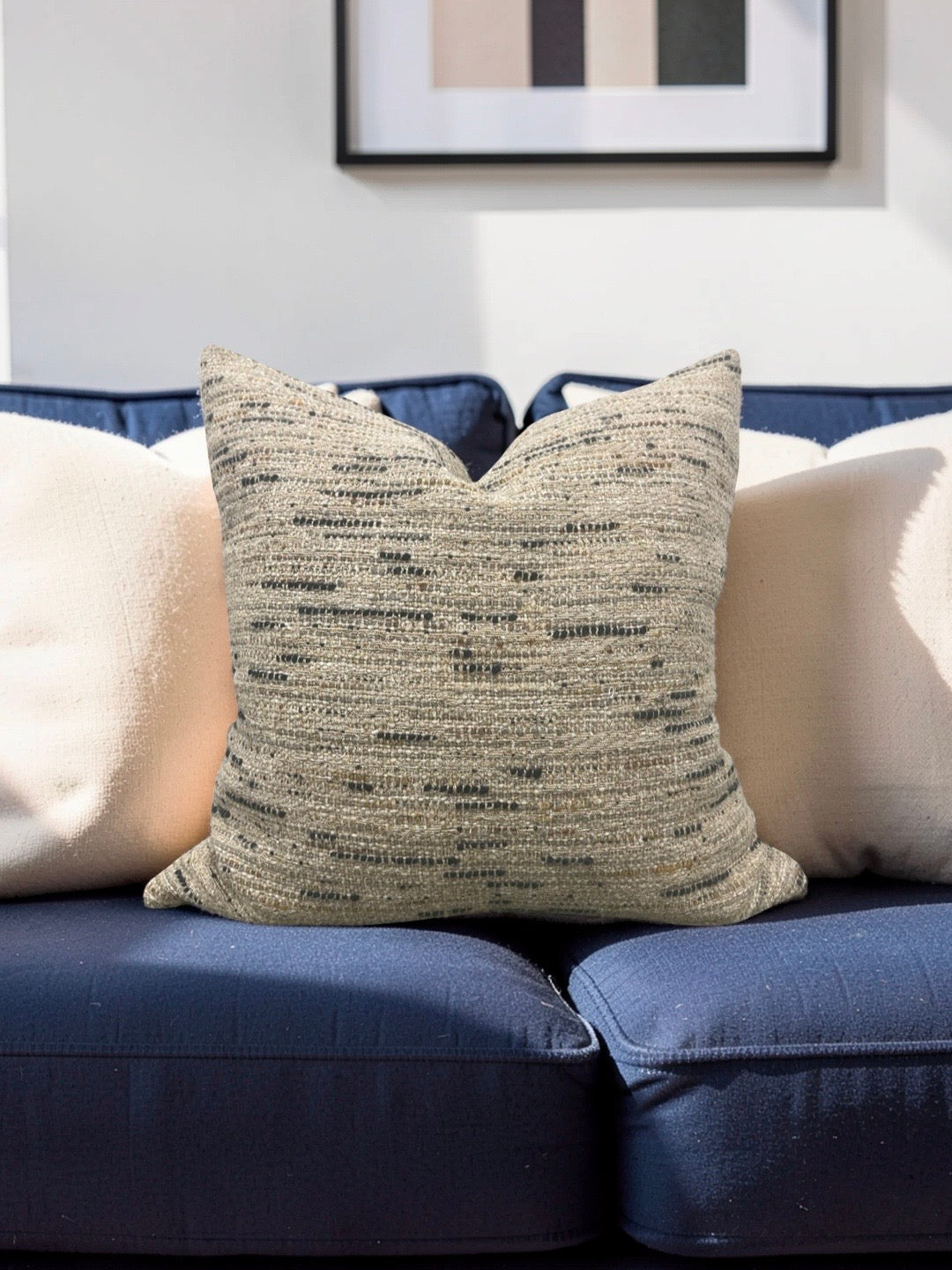 Designers Guild Fabric Decorative Pillow Minerve Natural 20x20" Knife Edge Cover
