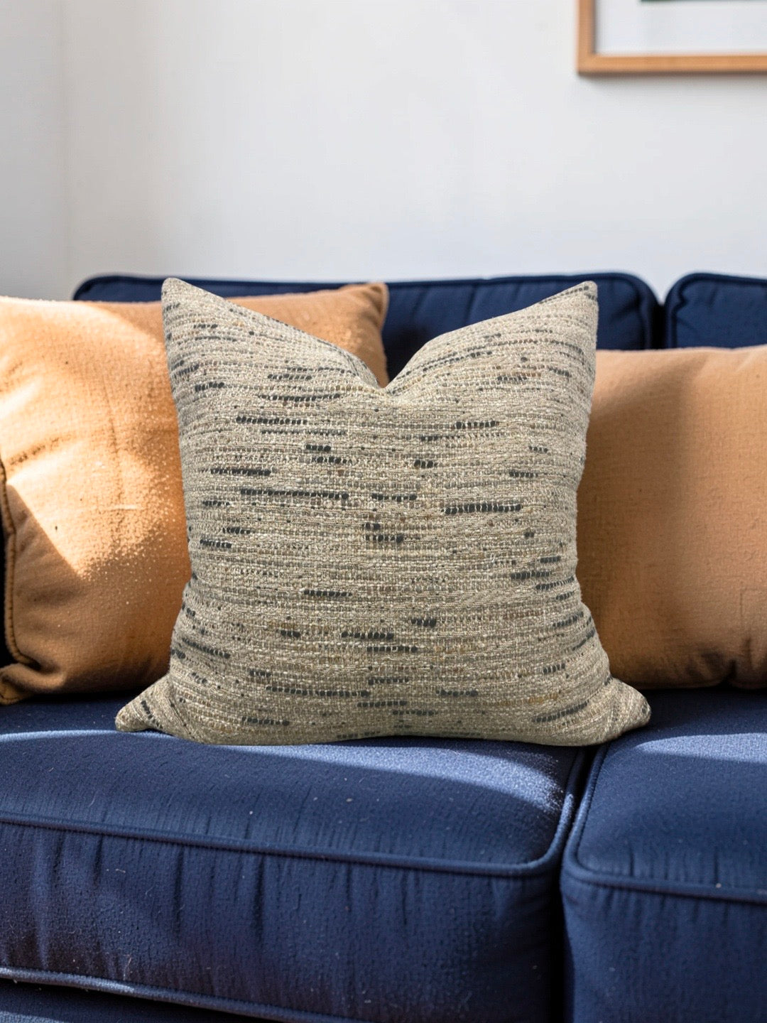 Designers Guild Fabric Decorative Pillow Minerve Natural 20x20" Knife Edge Cover