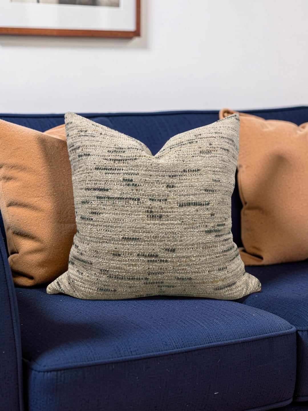 Designers Guild Fabric Decorative Pillow Minerve Natural 20x20" Knife Edge Cover