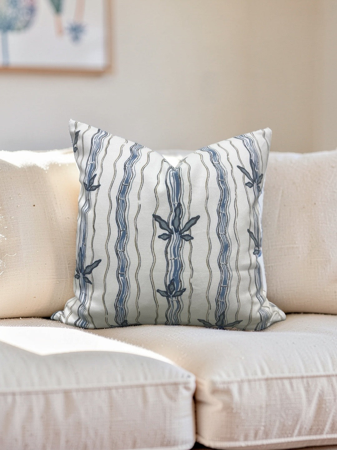 Jen Johnson Fabric Decorative Pillow Walden in Stream 20x20" Knife Edge Cover