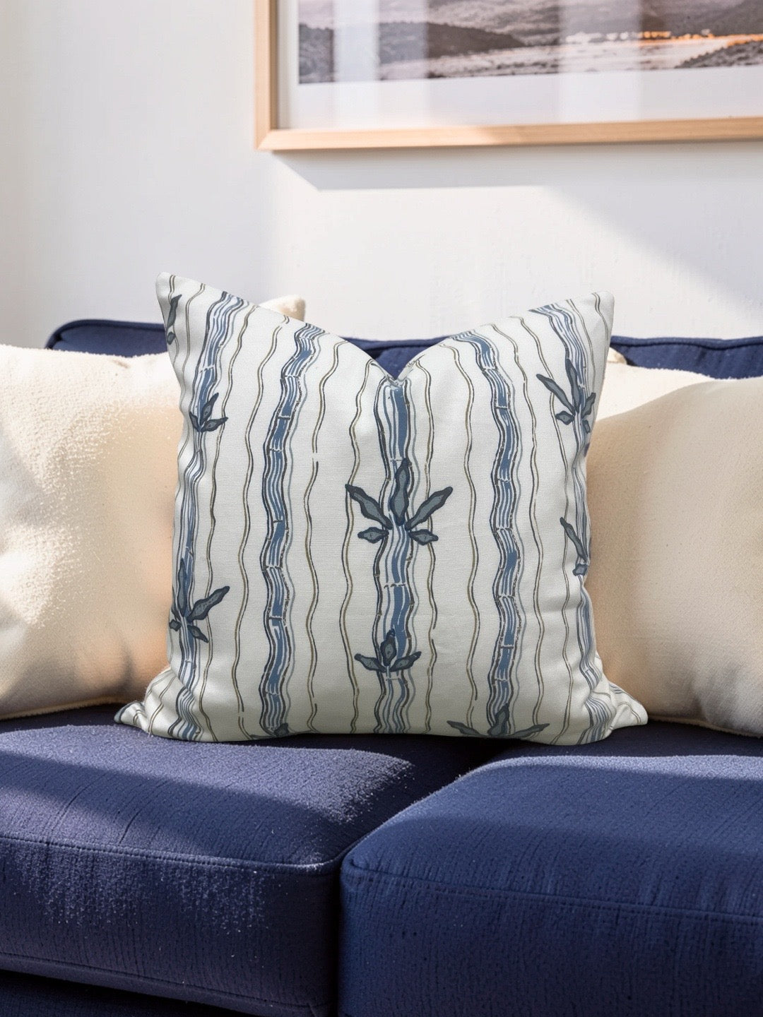 Jen Johnson Fabric Decorative Pillow Walden in Stream 20x20" Knife Edge Cover