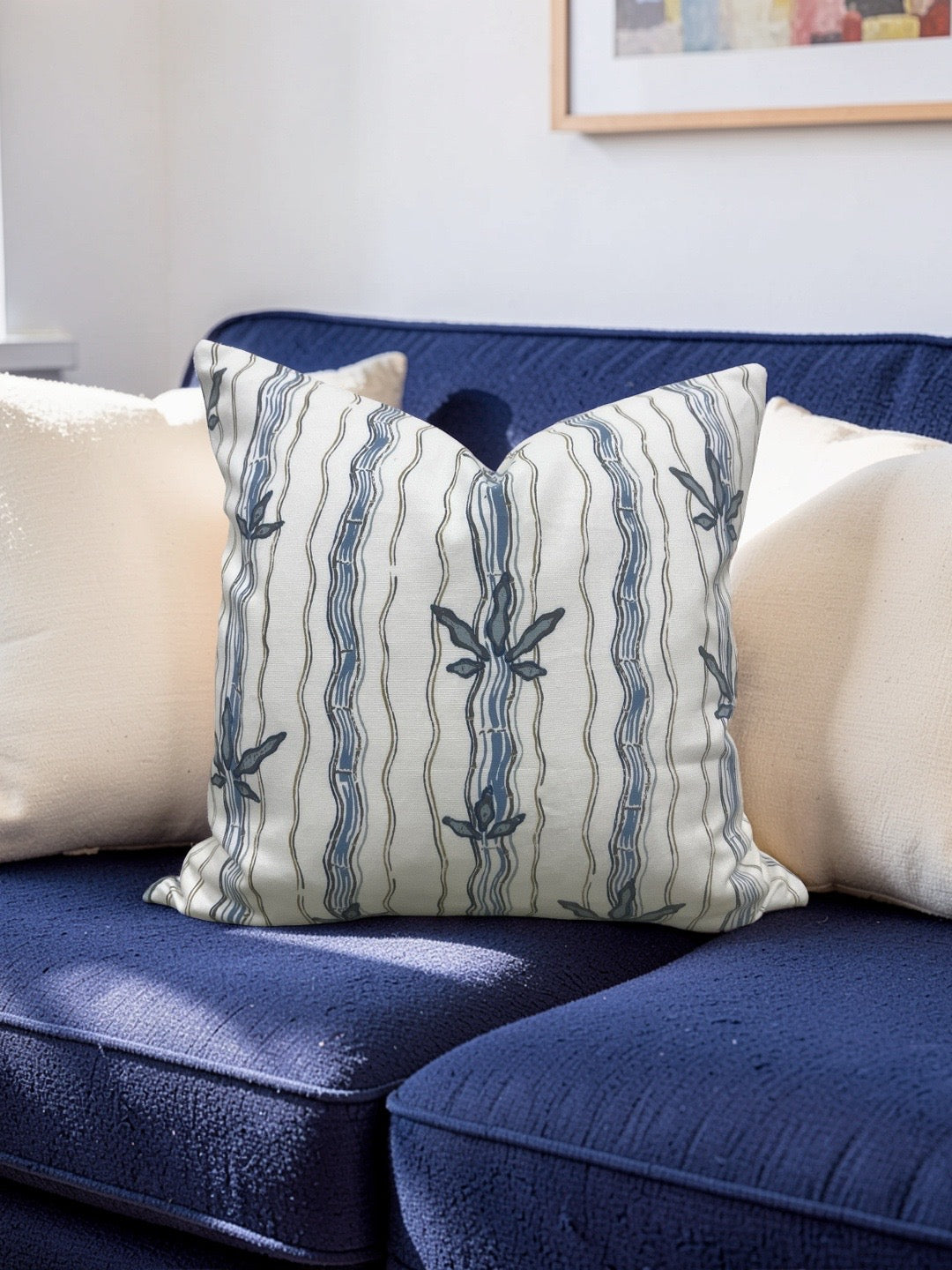 Jen Johnson Fabric Decorative Pillow Walden in Stream 20x20" Knife Edge Cover