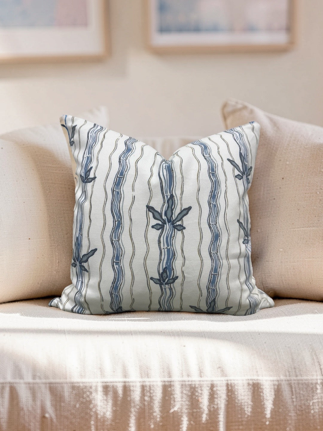 Jen Johnson Fabric Decorative Pillow Walden in Stream 20x20" Knife Edge Cover