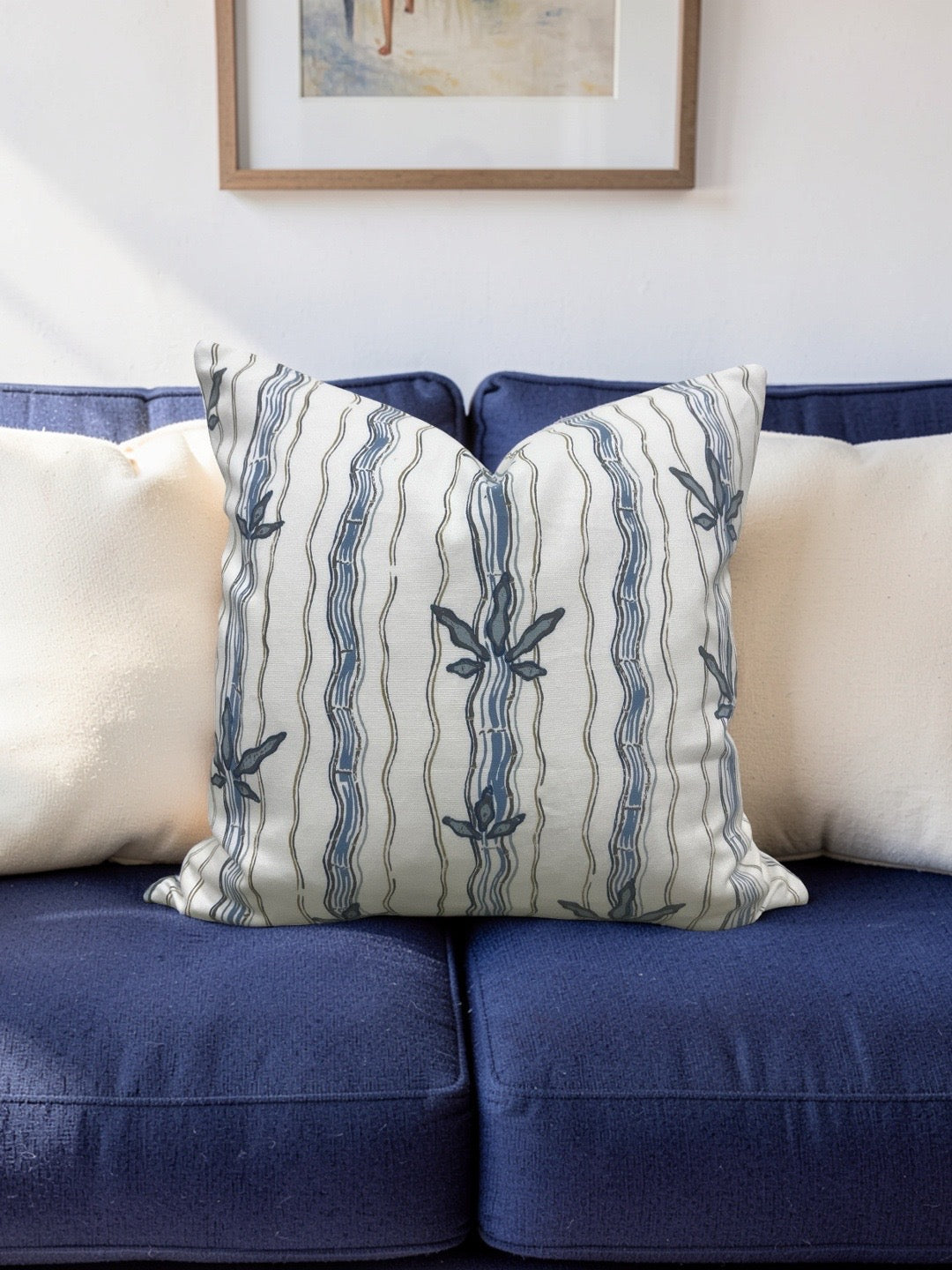 Jen Johnson Fabric Decorative Pillow Walden in Stream 20x20" Knife Edge Cover