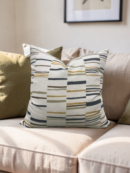 Pollack Fabric Decorative Pillow Steps Stable 20x20" Knife Edge Cover