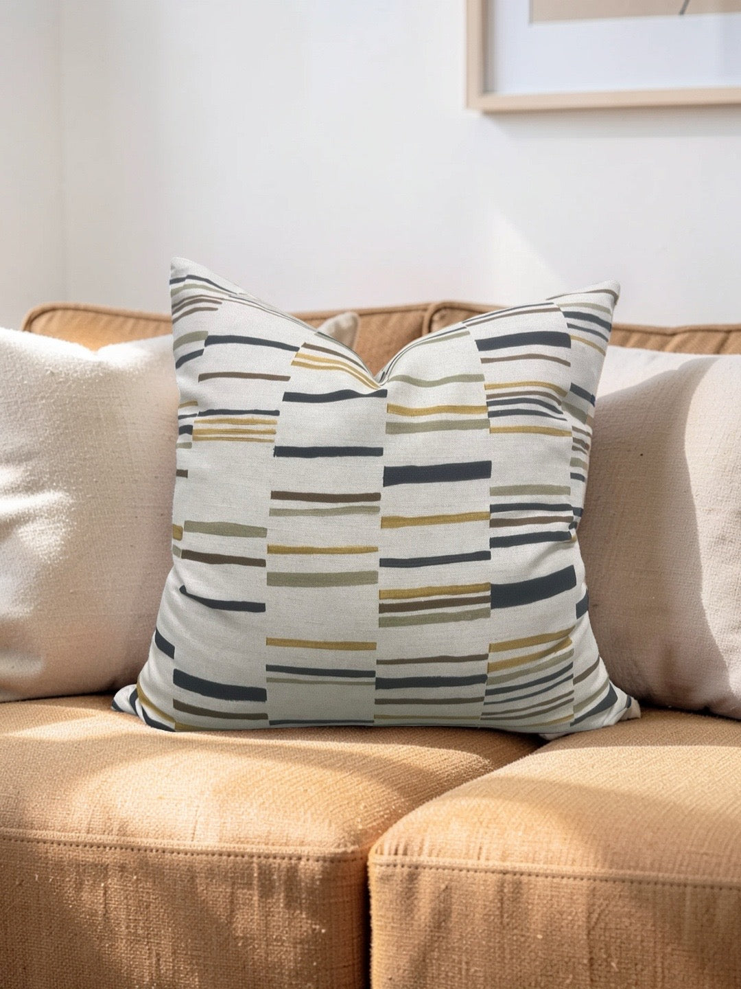 Pollack Fabric Decorative Pillow Steps Stable 20x20" Knife Edge Cover