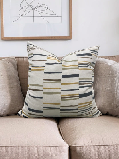 Pollack Fabric Decorative Pillow Steps Stable 20x20" Knife Edge Cover