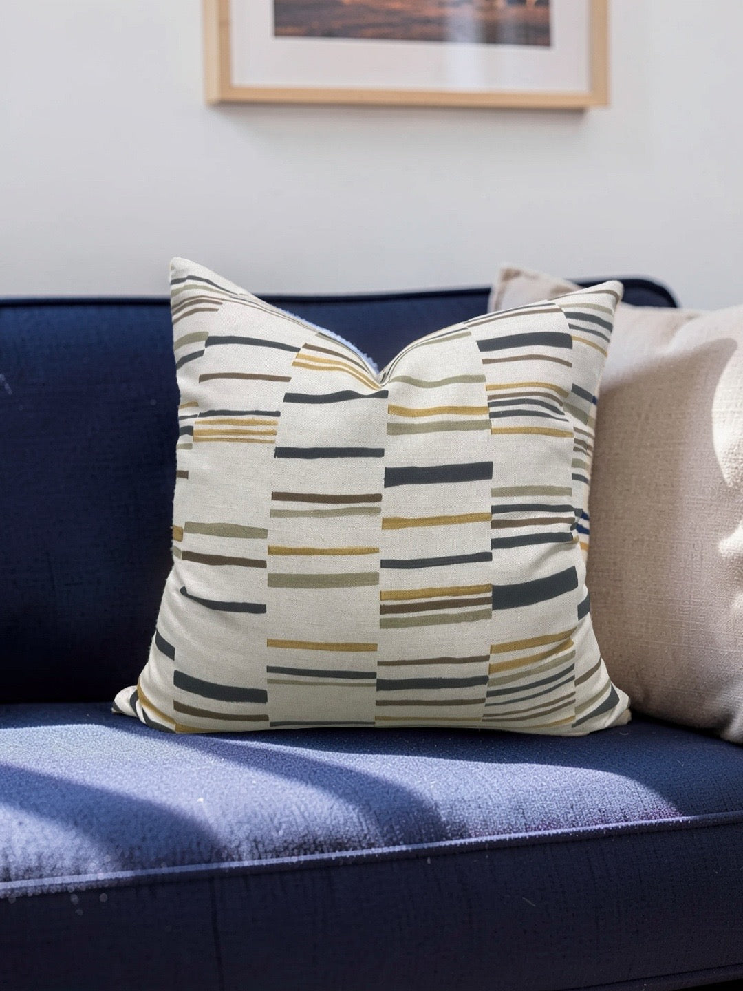 Pollack Fabric Decorative Pillow Steps Stable 20x20" Knife Edge Cover