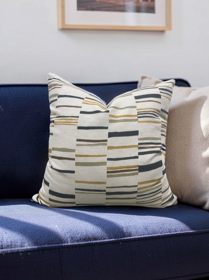 Pollack Fabric Decorative Pillow Steps Stable 20x20" Knife Edge Cover