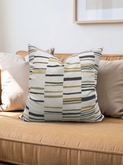 Pollack Fabric Decorative Pillow Steps Stable 20x20" Knife Edge Cover