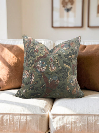 Zak + Fox Fabric Decorative Pillow Sycomorus 22x22" Knife Edge Cover