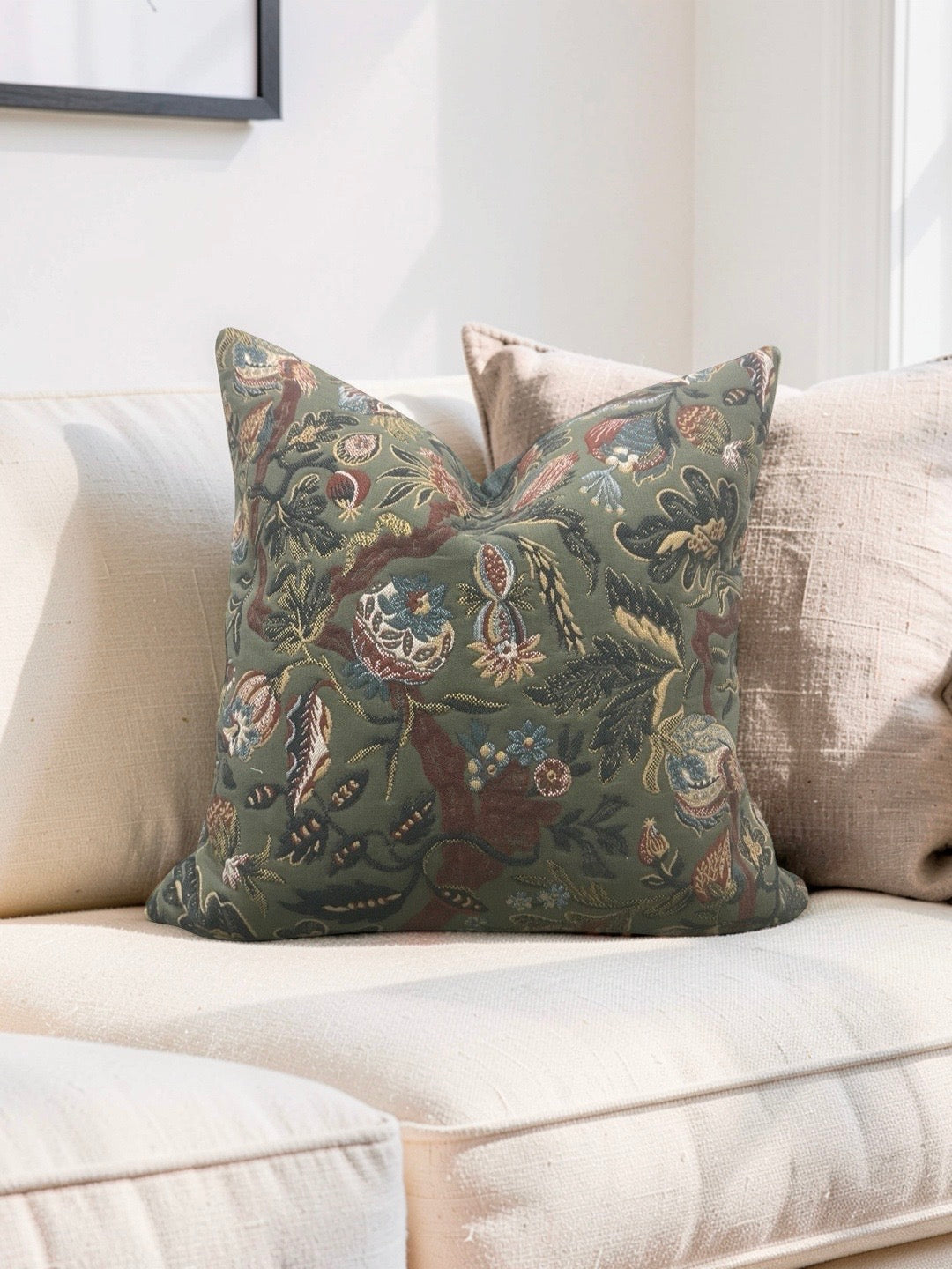 Zak + Fox Fabric Decorative Pillow Sycomorus 22x22" Knife Edge Cover