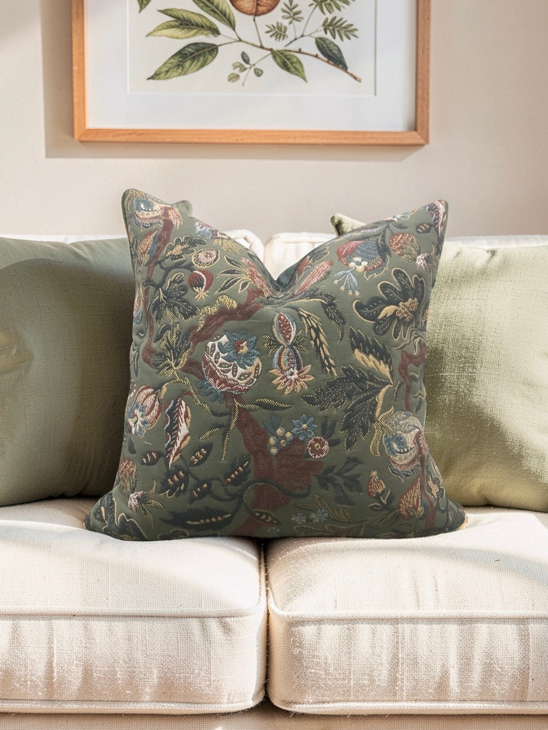 Zak + Fox Fabric Decorative Pillow Sycomorus 22x22" Knife Edge Cover