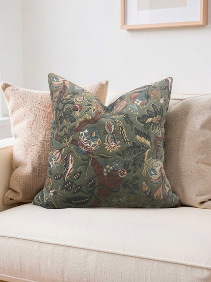 Zak + Fox Fabric Decorative Pillow Sycomorus 22x22" Knife Edge Cover