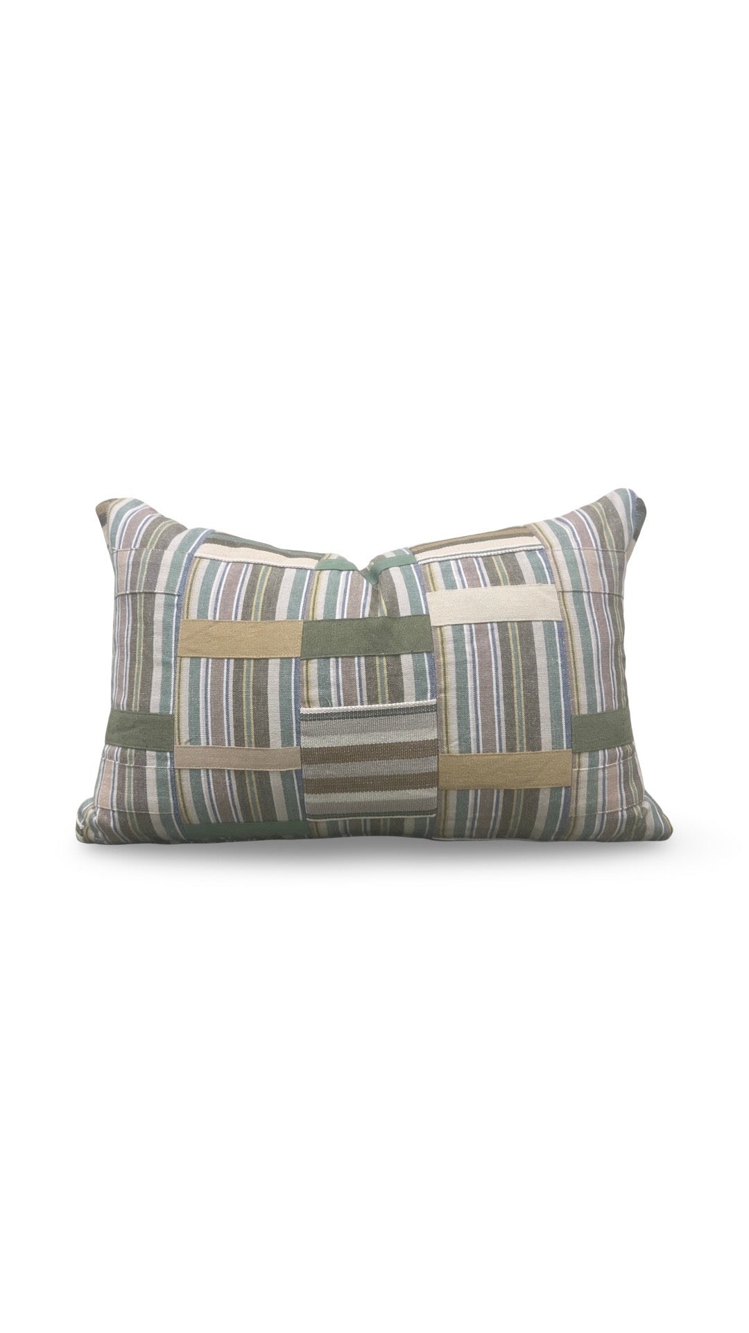 Jane Clayton Fabric Decorative Lumbar Pillow Ewe Cloth 12x18" Knife Edge Cover