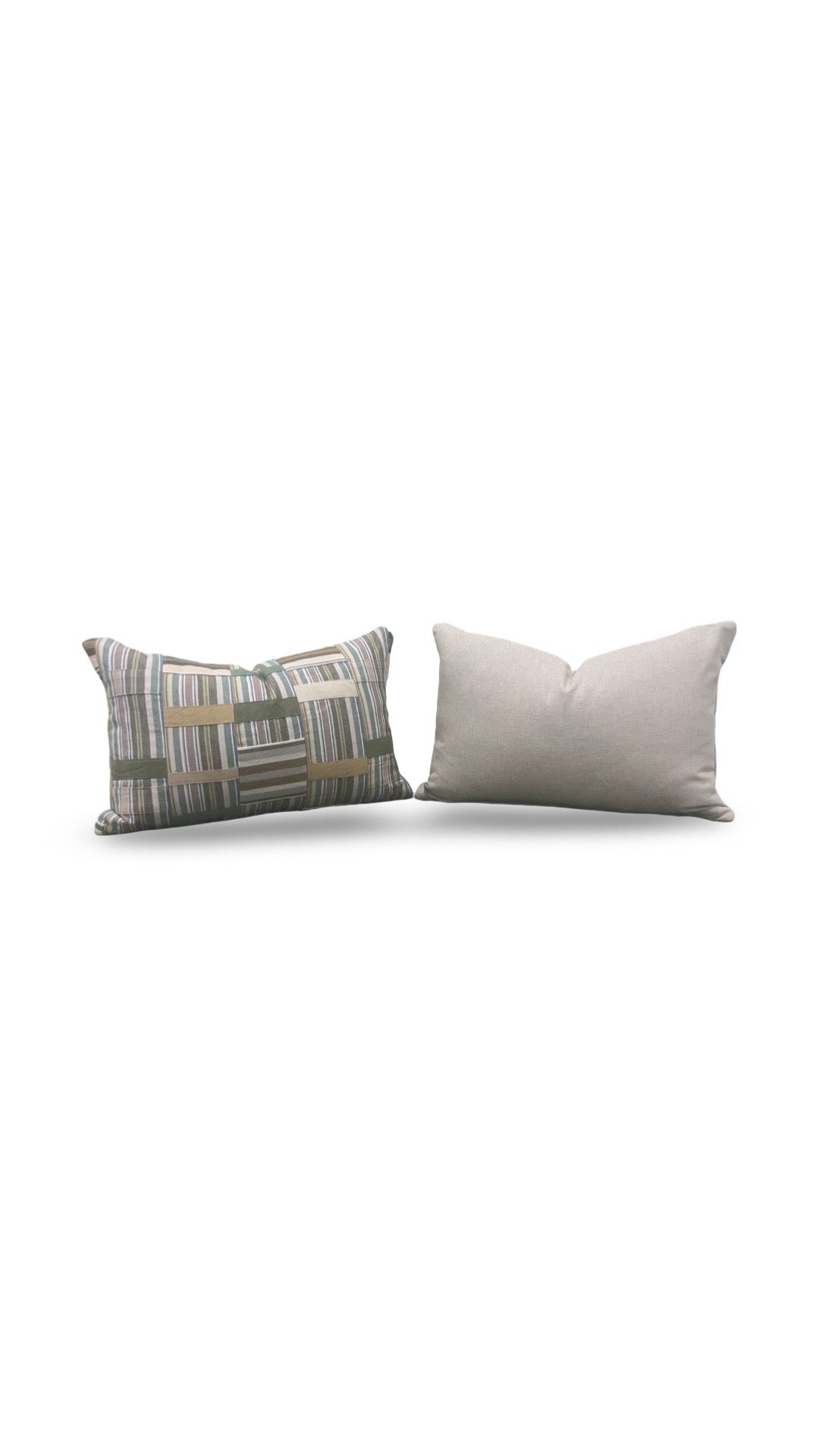 Jane Clayton Fabric Decorative Lumbar Pillow Ewe Cloth 12x18" Knife Edge Cover