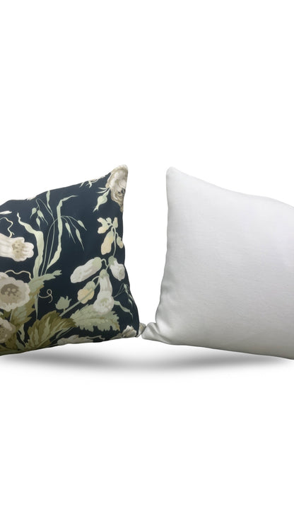 Lumbar Pillow Stapleton Park Navy & Olive 12x18" Knife Edge Cover