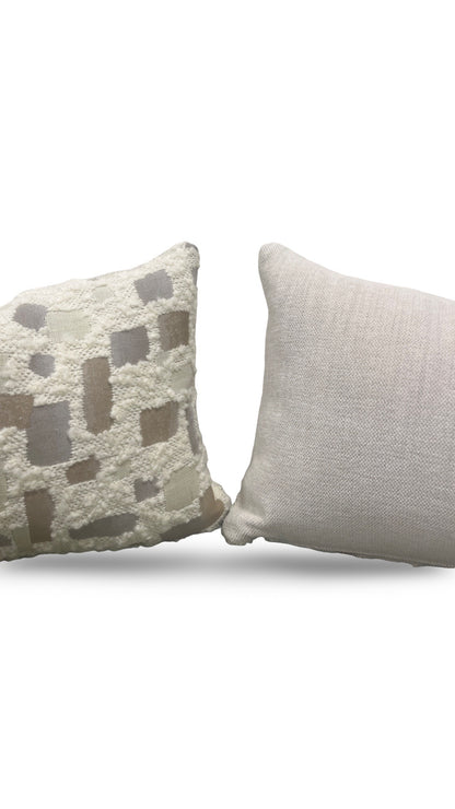 Mica Resin Fabric Lumbar Pillow by Rogers & Goffigon - 12x18" Knife Edge Cover