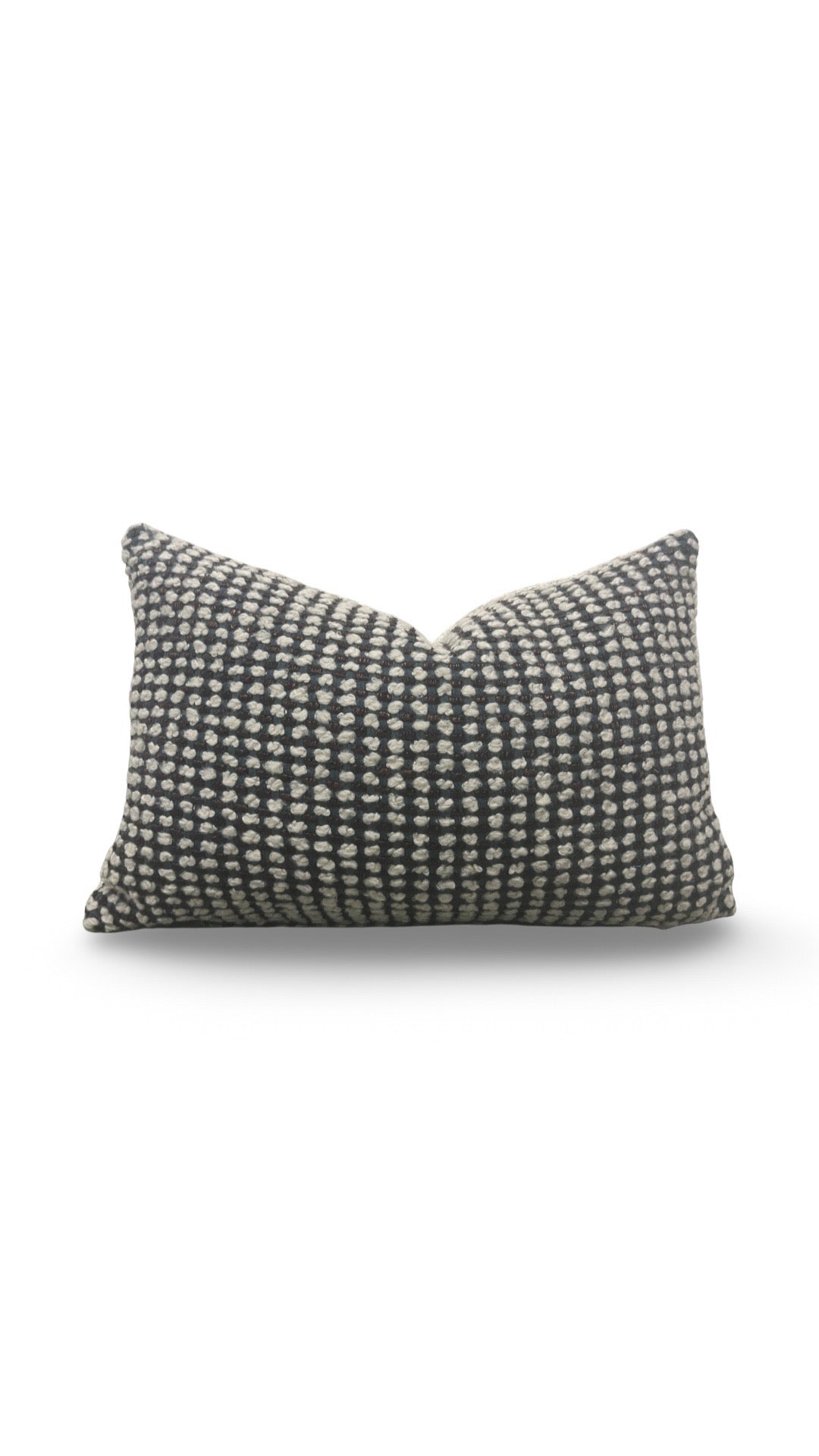 Romo Fabric Lumbar Pillow Etitto Teal 12x18" Knife Edge Cover