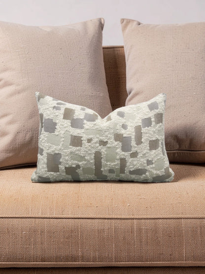 Mica Resin Fabric Lumbar Pillow by Rogers & Goffigon - 12x18" Knife Edge Cover