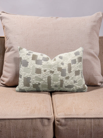 Mica Resin Fabric Lumbar Pillow by Rogers & Goffigon - 12x18" Knife Edge Cover