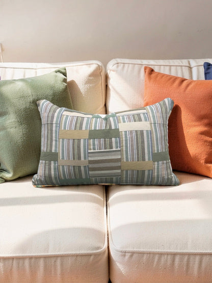 Jane Clayton Fabric Decorative Lumbar Pillow Ewe Cloth 12x18" Knife Edge Cover
