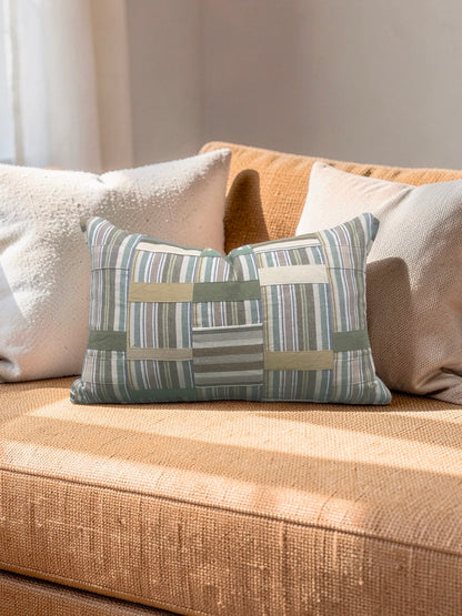 Jane Clayton Fabric Decorative Lumbar Pillow Ewe Cloth 12x18" Knife Edge Cover
