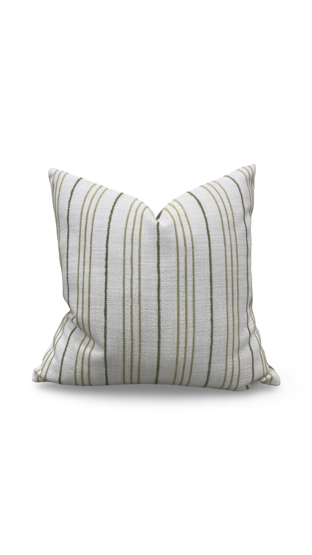 Decorative Pillow Weathered Stripe Chartreuse 18x18" Knife Edge Cover