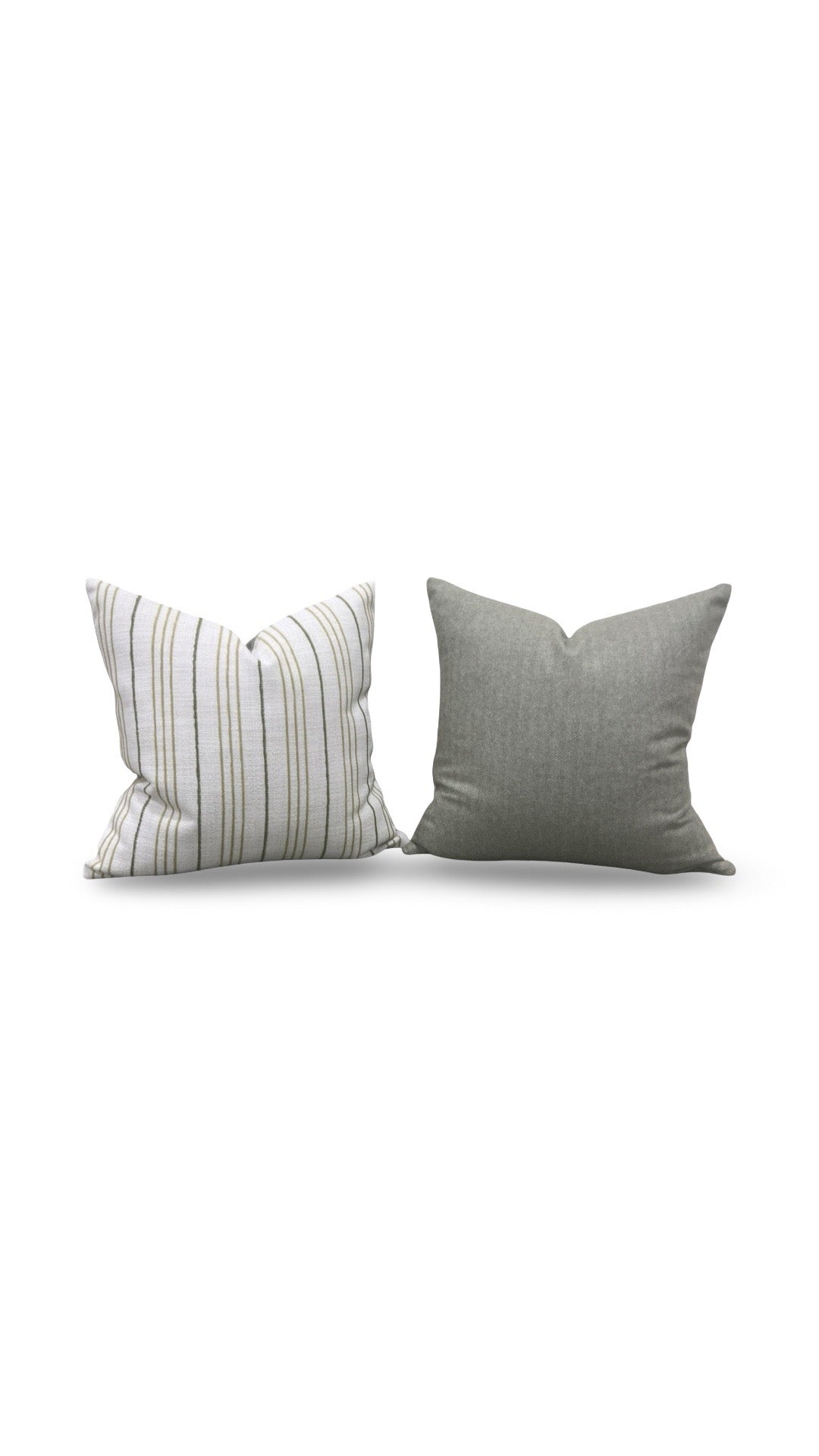 Decorative Pillow Weathered Stripe Chartreuse 18x18" Knife Edge Cover