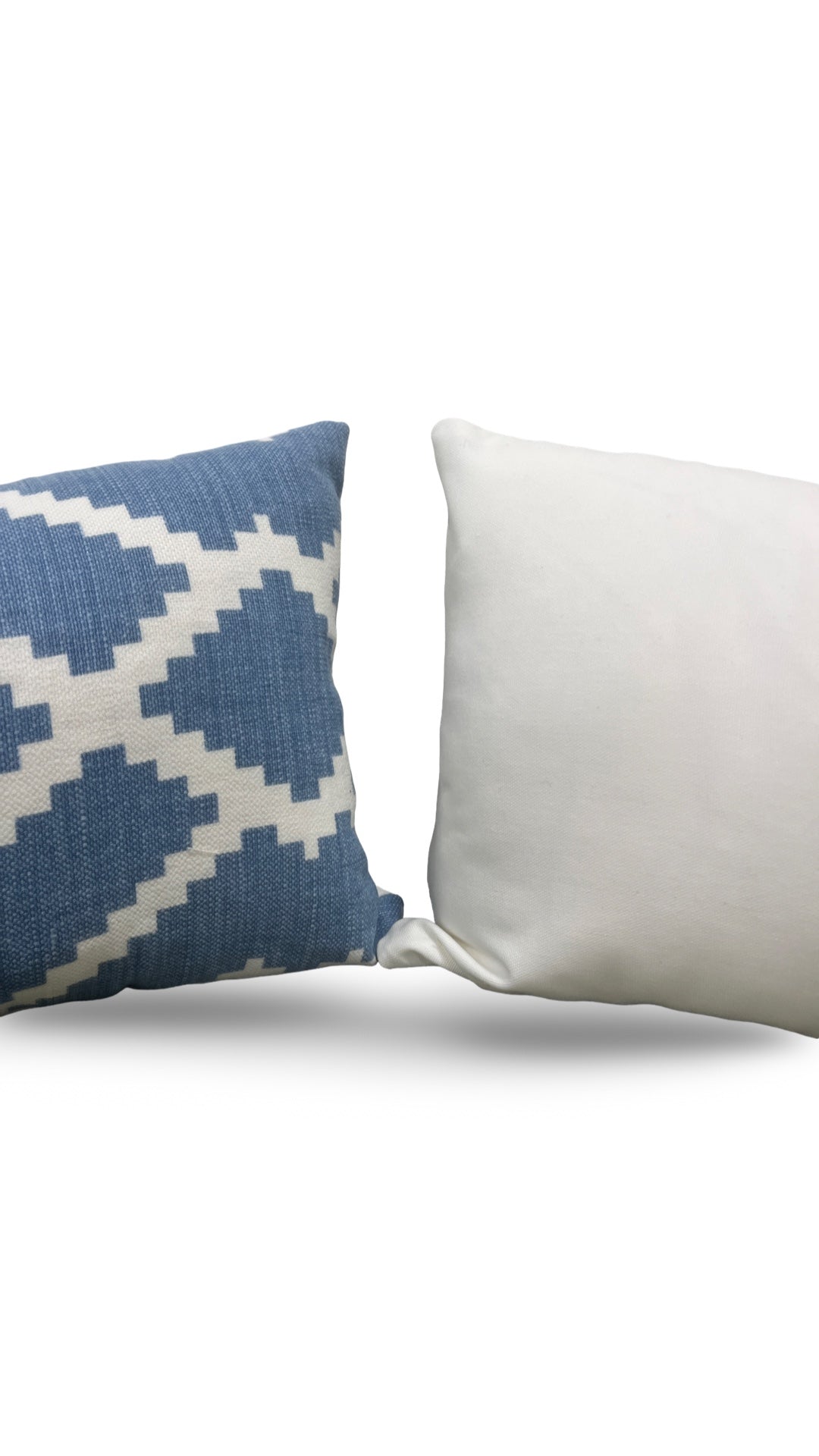 Romo Fabric Lumbar Pillow Lorcan Hamlin Denim 12x18" Knife Edge Cover