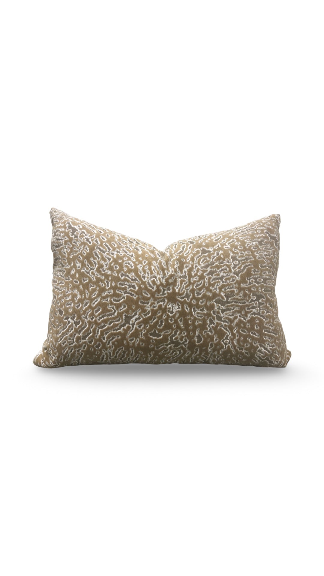 Pollack Fabric Lumbar Pillow Bali Acacia 12x18" Knife Edge Cover