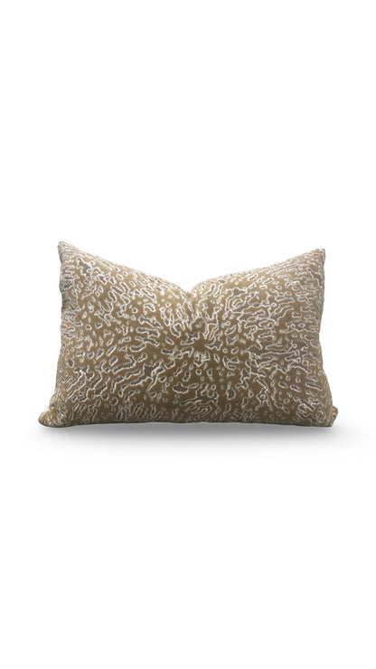 Pollack Fabric Lumbar Pillow Bali Acacia 12x18" Knife Edge Cover