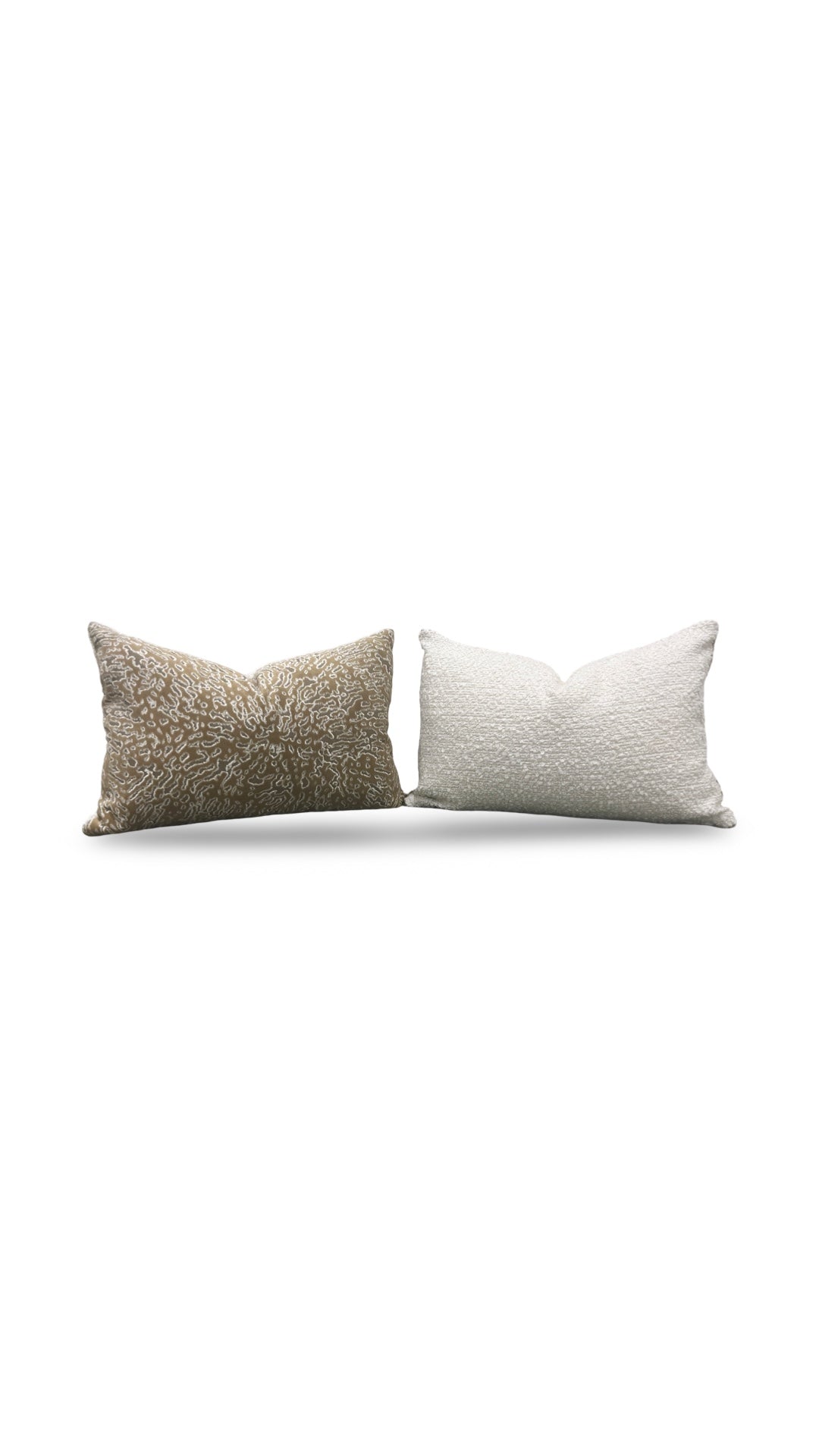 Pollack Fabric Lumbar Pillow Bali Acacia 12x18" Knife Edge Cover